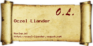 Oczel Liander névjegykártya